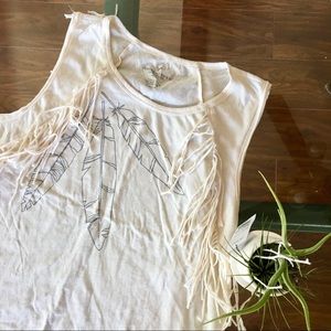 AEO Fringe Muscle Tank